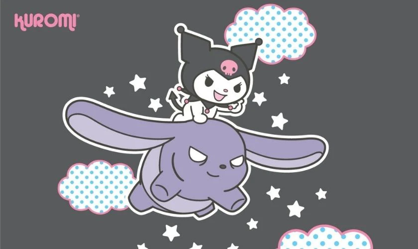 Bộ h&igrave;nh nền Kuromi cute ph&aacute;t s&aacute;ng cool ngầu&nbsp;cho m&aacute;y t&iacute;nh