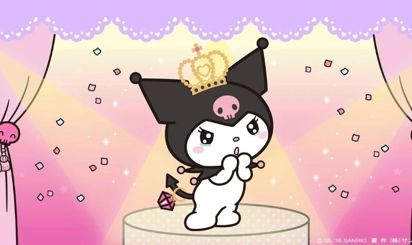 Bộ h&igrave;nh nền Kuromi cute ph&aacute;t s&aacute;ng cool ngầu&nbsp;cực dễ thương