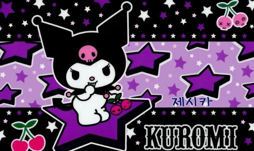 Bộ h&igrave;nh nền Kuromi cute ph&aacute;t s&aacute;ng cool ngầu&nbsp;dễ thương nhất