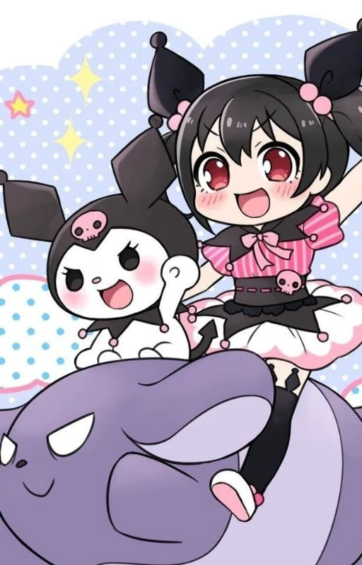 H&igrave;nh nền nh&acirc;n vật nữ anime cosplay Kuromi cute cực dễ thương&nbsp;