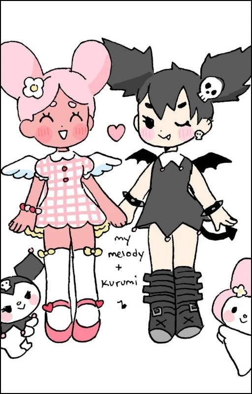H&igrave;nh nền nh&acirc;n vật nữ anime cosplay Kuromi cute si&ecirc;u dễ thương&nbsp;