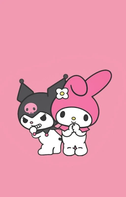 Ảnh m&aacute;y t&iacute;nh Kuromi cute v&agrave; Melody cute xinh