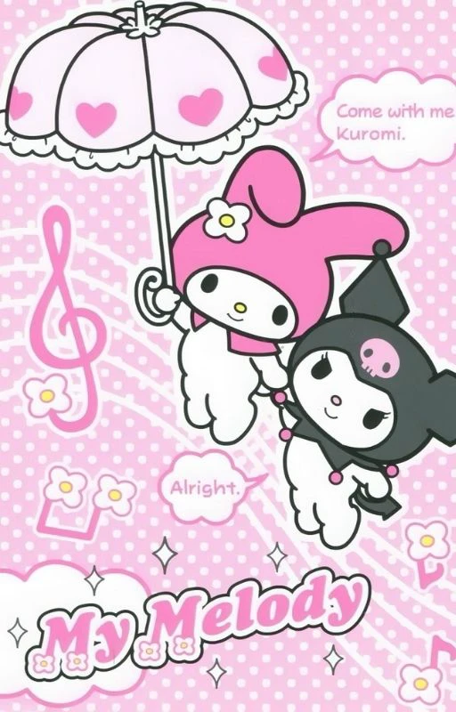 Ảnh m&aacute;y t&iacute;nh Kuromi cute v&agrave; Melody cute cực xinh
