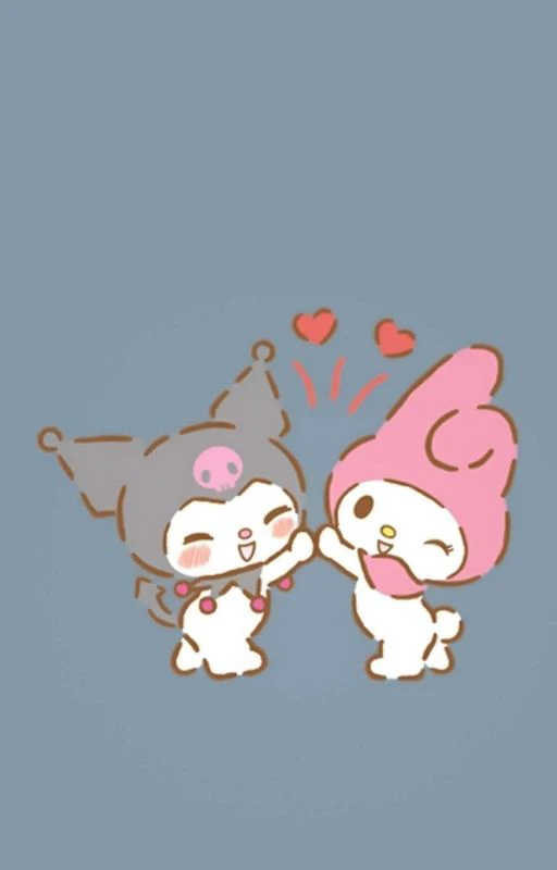 Ảnh m&aacute;y t&iacute;nh Kuromi cute v&agrave; Melody cute xinh nhất