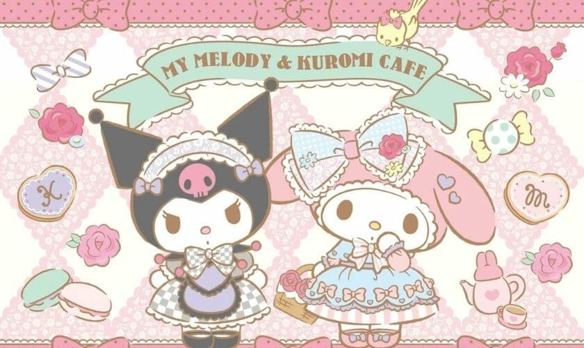 Ảnh m&aacute;y t&iacute;nh Kuromi cute v&agrave; Melody cute dễ thương nhất
