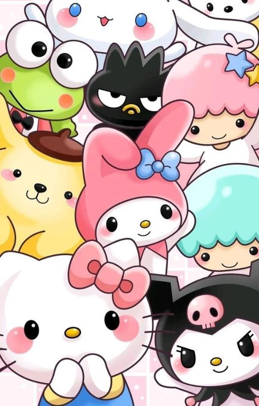 Wallpaper Kuromi v&agrave; Hello Kitty cho điện thoại si&ecirc;u đẹp