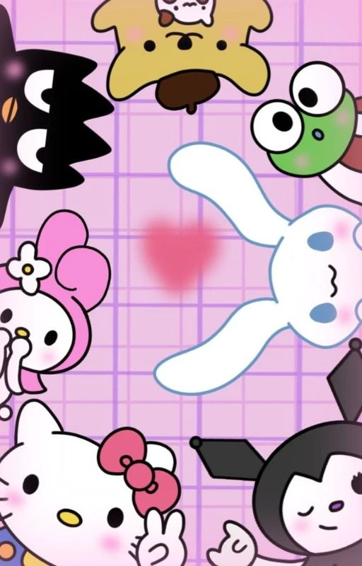 Wallpaper Kuromi v&agrave; Hello Kitty cho điện thoại xinh nhất