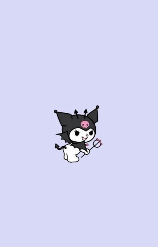 H&igrave;nh nền th&uacute; Kuromi đang cười si&ecirc;u cute