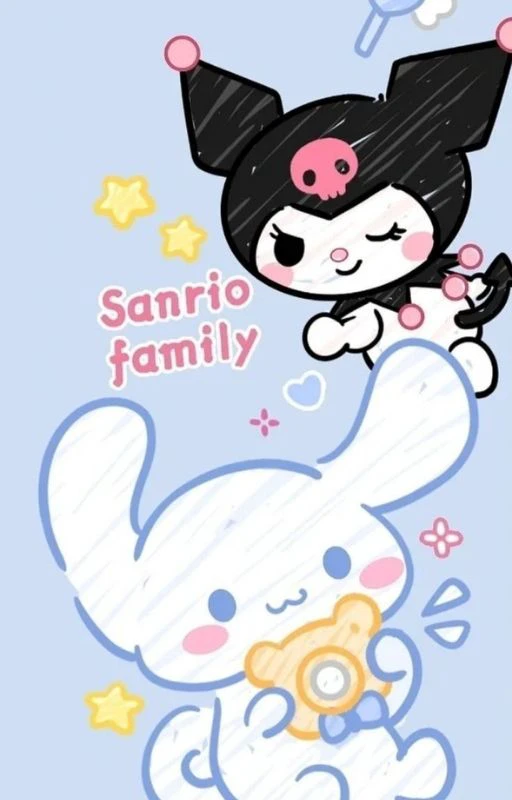 Ảnh Kuromi v&agrave; Cinnamoroll Full HD cho iPhone