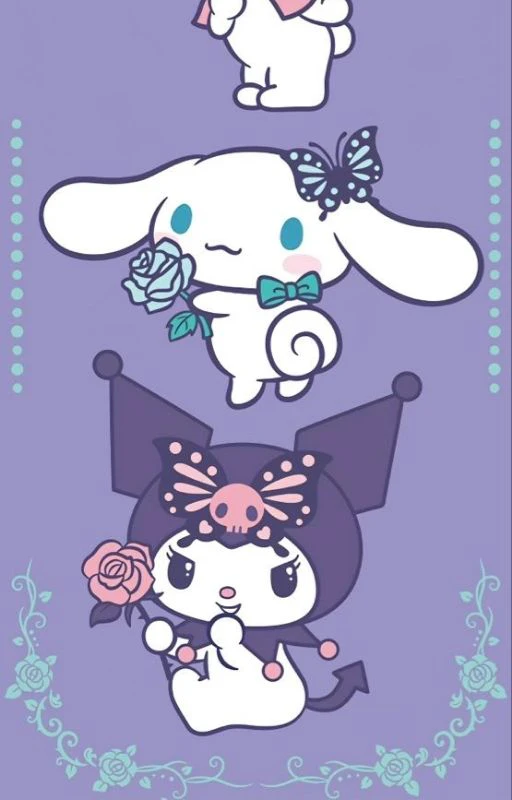 Ảnh Kuromi v&agrave; Cinnamoroll Full HD cho iPhone dễ thương nhất