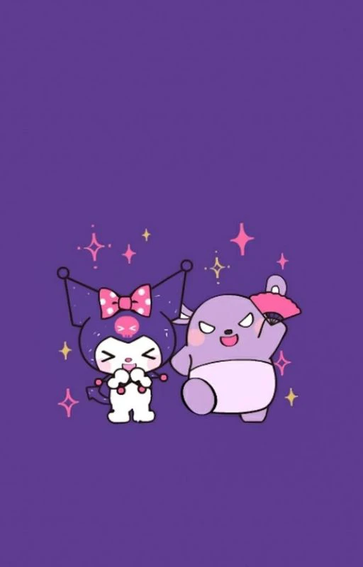 Ảnh Kuromi với nhiều biểu cảm cho điện thoại v&agrave; m&aacute;y t&iacute;nh n&eacute;t
