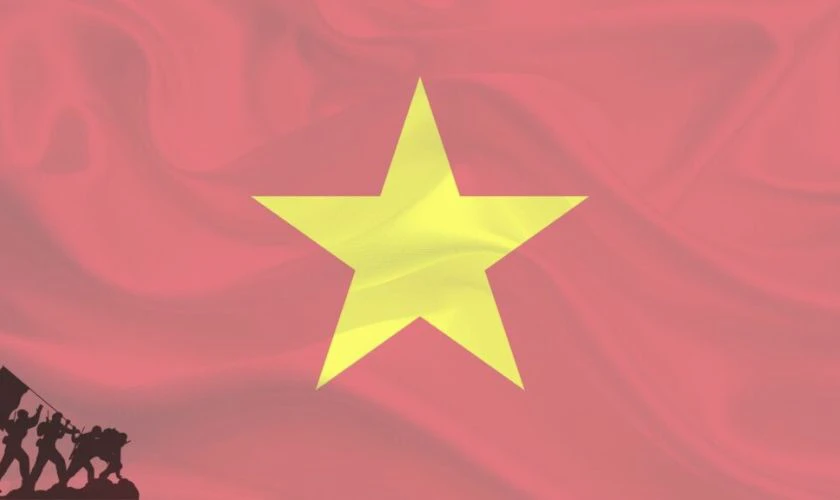 Ảnh nền lá cờ Việt Nam hào hùng cho máy tính