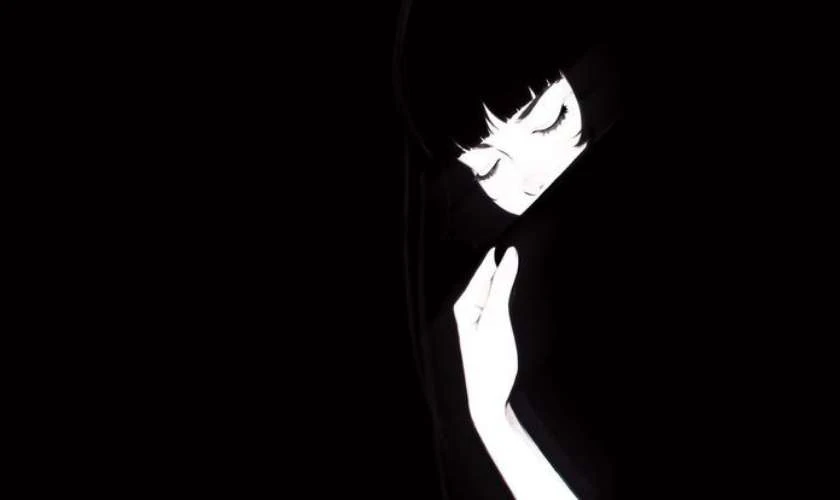 H&igrave;nh nền m&agrave;u đen anime chất