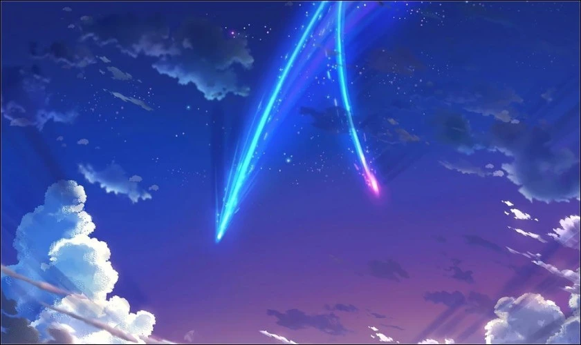 H&igrave;nh nền m&agrave;u xanh dương galaxy bắt mắt