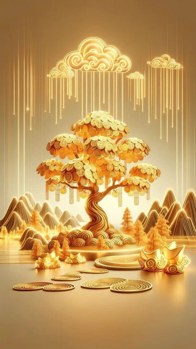 Hình nền mệnh Thổ phát tài, phát lộc cho điện thoại