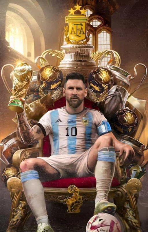 H&igrave;nh nền Leo Messi 4K v&ocirc; địch World Cup đẹp nhất