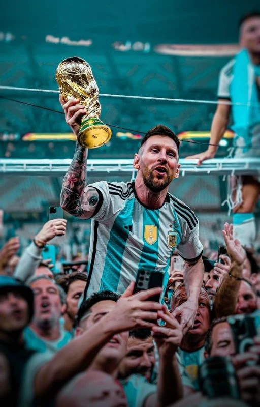 H&igrave;nh nền Leo Messi 4K v&ocirc; địch World Cup chất nhất