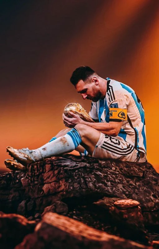 H&igrave;nh nền Leo Messi 4K v&ocirc; địch World Cup cực chất