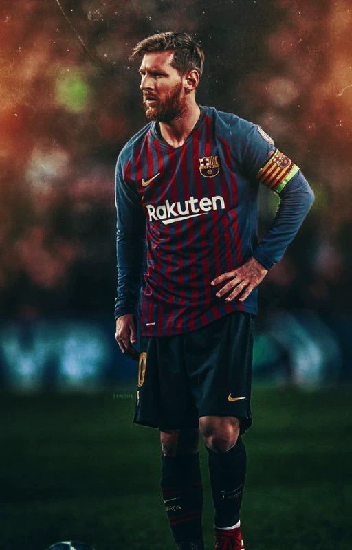 H&igrave;nh nền Messi 4K trong m&agrave;u &aacute;o c&acirc;u lạc bộ Barcelona si&ecirc;u chất