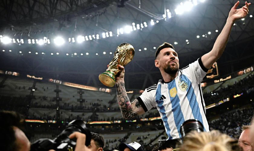 Ảnh nền cầu thủ Messi đội tuyển quốc gia Argentina Full HD si&ecirc;u n&eacute;t