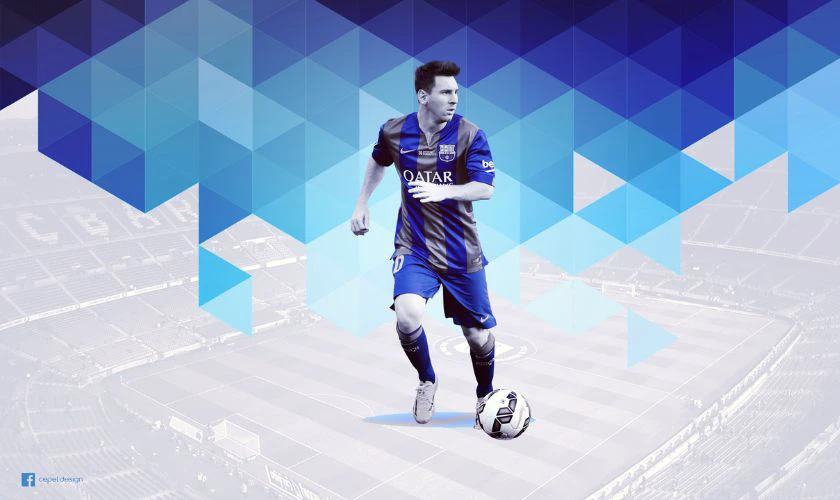 Ảnh nền Lionel Messi đang đ&aacute; b&oacute;ng cực đẹp