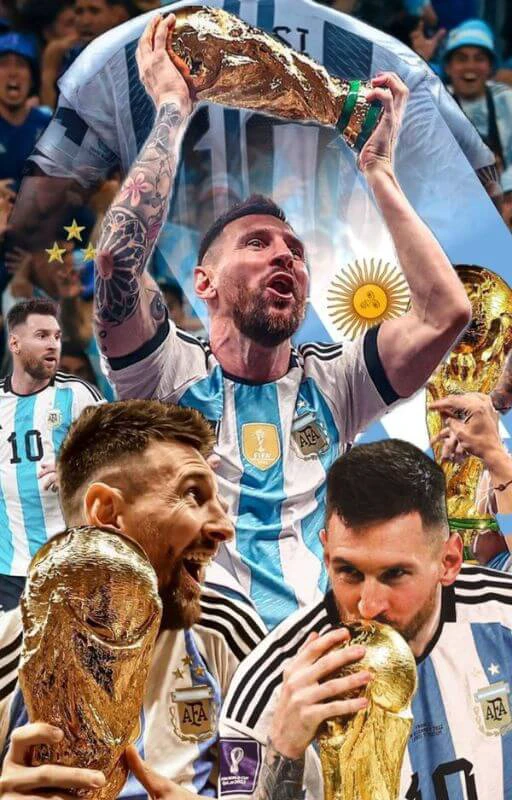 H&igrave;nh nền Leo Messi 4K v&ocirc; địch World Cup đẹp 