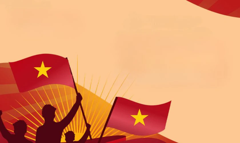 Hình nền PowerPoint 30/4 đơn giản