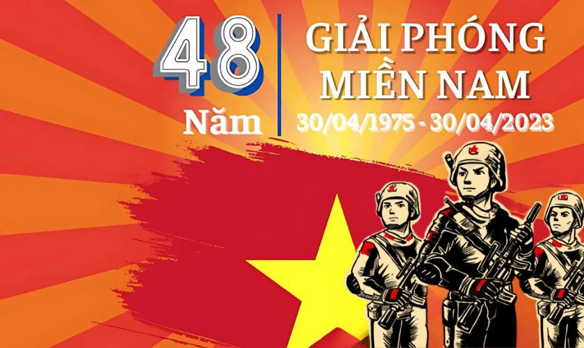Ảnh nền PowerPoint 30/4 độc đáo