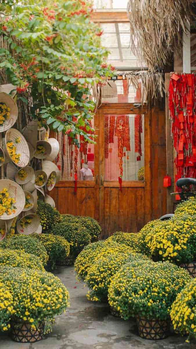 Hình nền Tết 2026 chủ đề hoa lá, cây cối đậm chất Tết