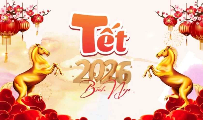 Ảnh 3D độc đáo xuân Bính Ngọ 2026 may mắn