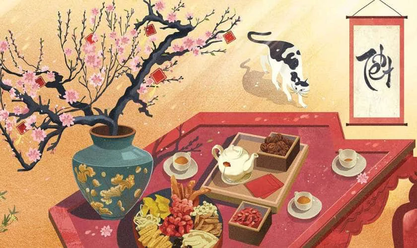 Ảnh Xuân Bính Ngọ cho máy tính bảng bắt mắt