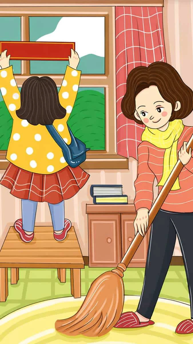 Hình nền trang trí nhà cửa đón xuân rộn ràng