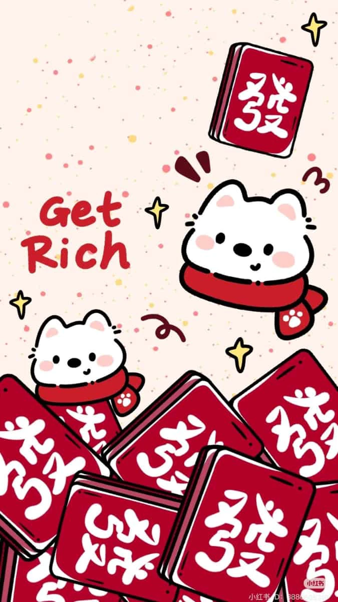 Hình nền Tết chibi 2026 mới