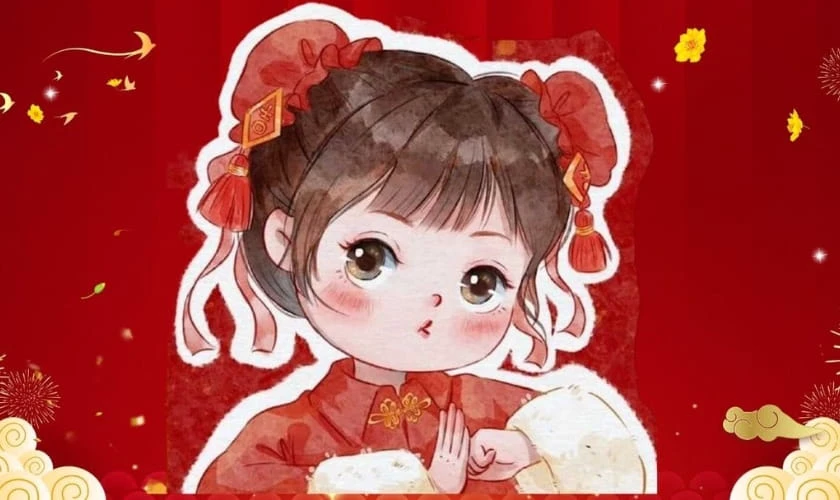 Hình nền năm mới cho máy tính cute