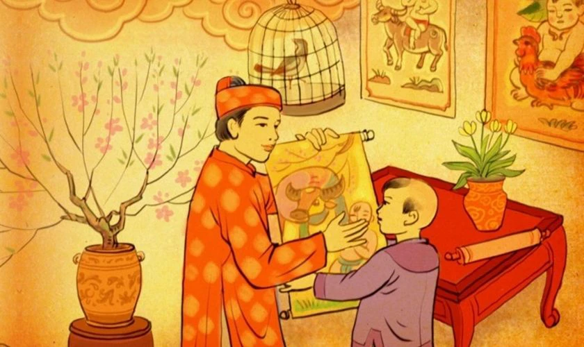 Ảnh nền Tết tông vàng đẹp