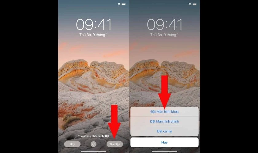 Cách thêm mới hình nền trên iPhone