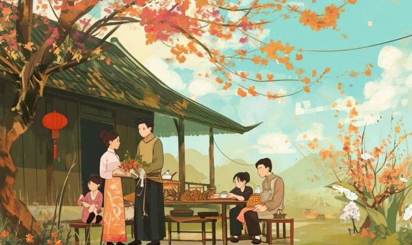 Cùng gia đình soạn mâm cơm ngày Tết