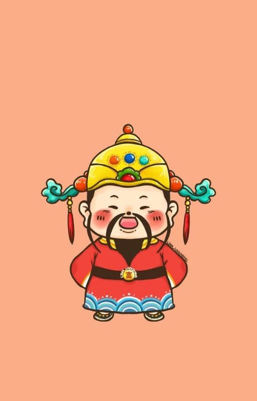 Hình nền ông thần tài may mắn cute minhon