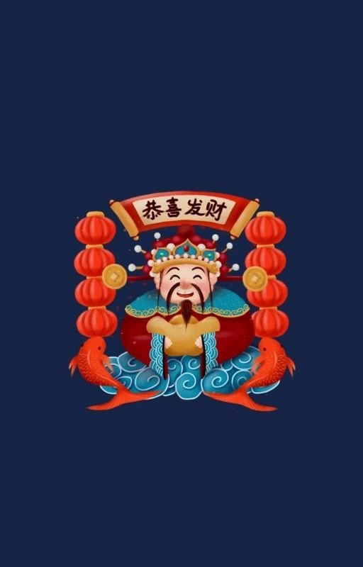 Ảnh thần tài cười