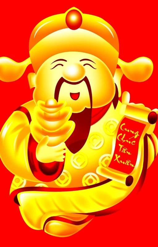 Hình nền ông thần tài 4K phong cho điện thoại