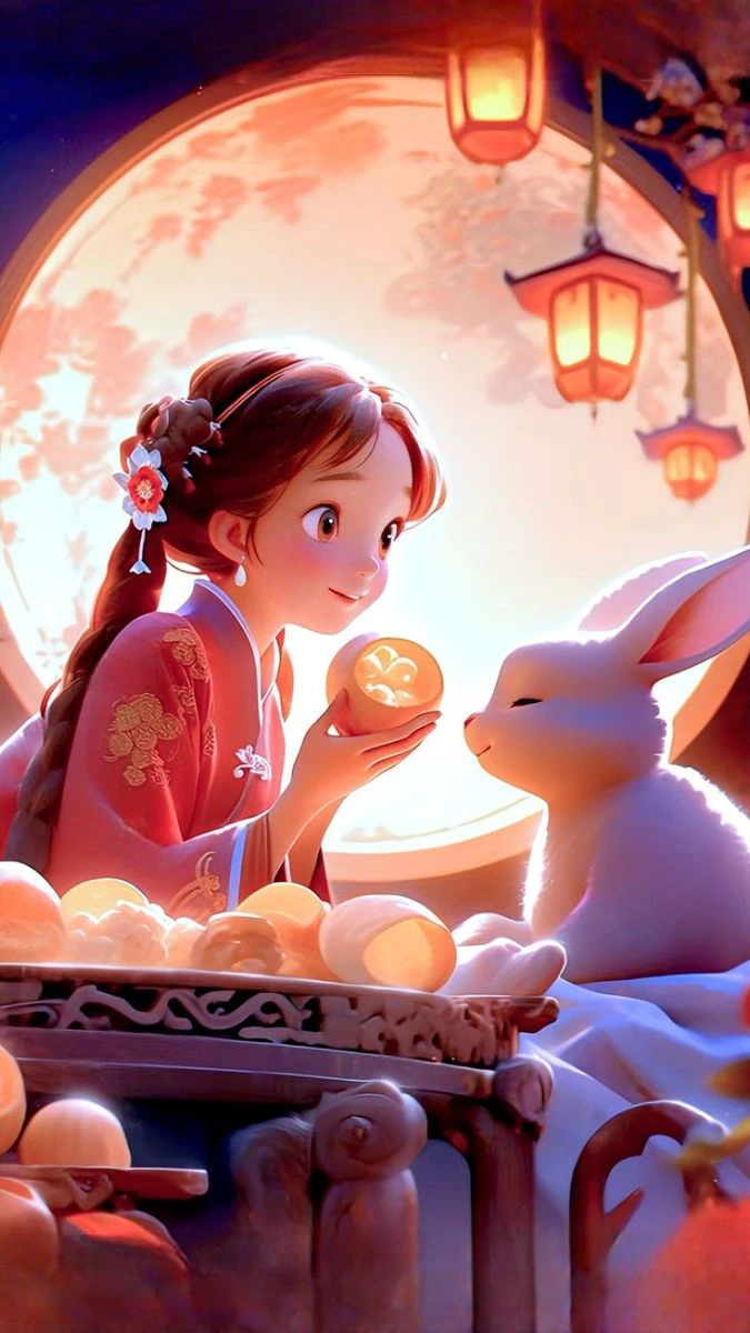 Wallpaper Trung thu dễ thương, đáng yêu