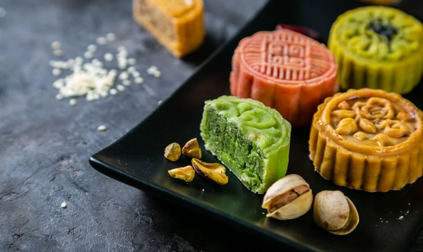 Hình nền Trung thu chủ đề bánh kẹo