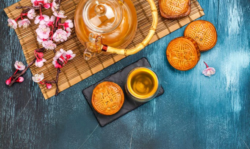 Wallpaper Trung thu chủ đề bánh kẹo, phá cỗ