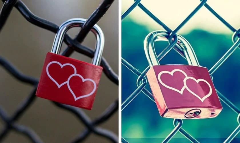 Hình nền với hình khóa tình yêu đẹp