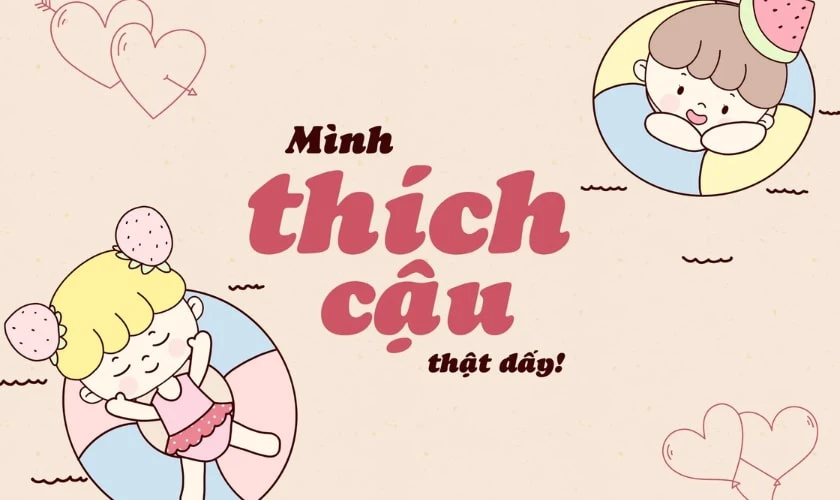 Hình nền Valentine chibi dễ thương đẹp