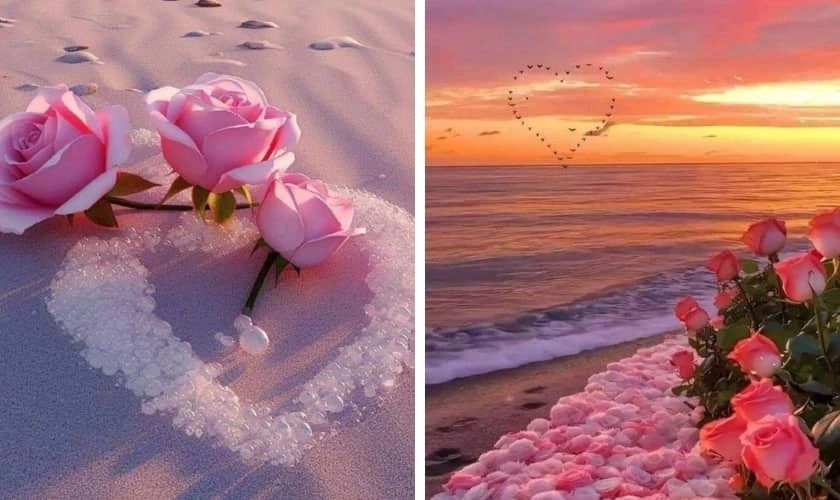 Hình nền Valentine đẹp và lãng mạn với hoa hồng mới