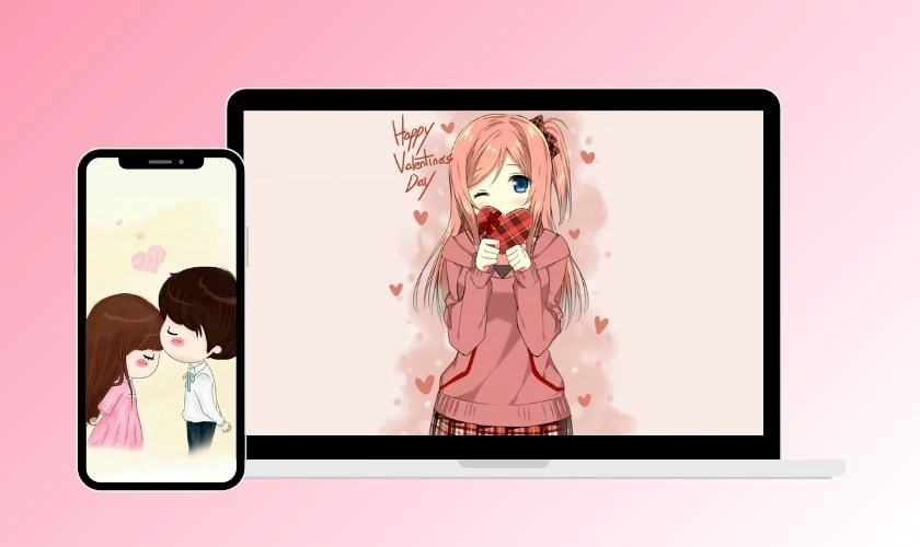 Kích thước hình nền Valentine chuẩn