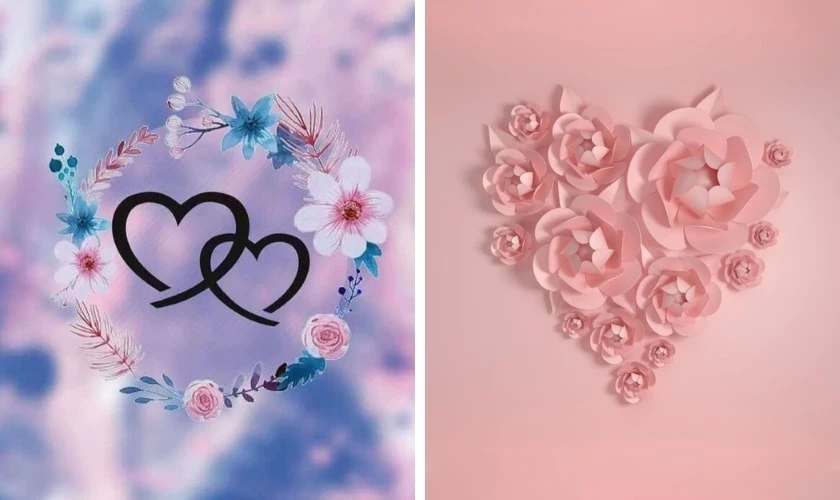 Hình nền Valentine đẹp và lãng mạn với hoa hồng ấn tượng