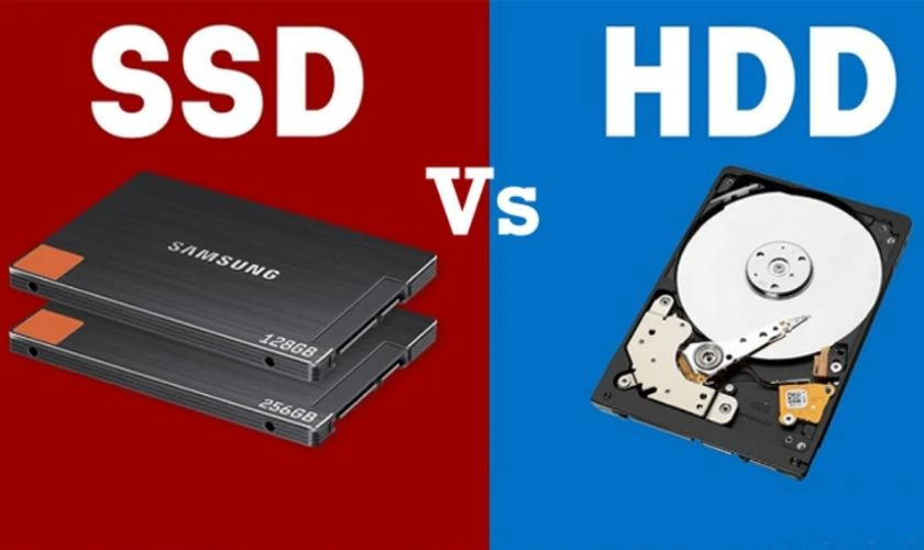 Hiện nay có hai loại ổ cứng phổ biến là HDD và SSD