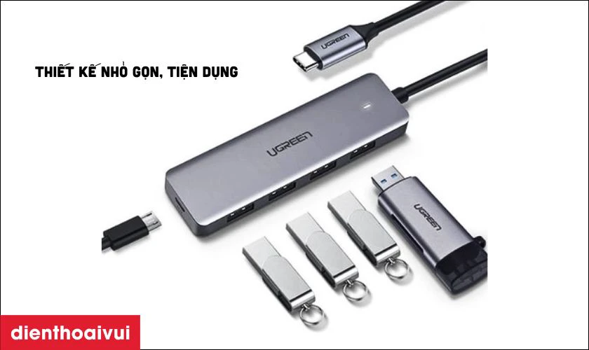 Đặc điểm của sản phẩm Hub chuyển đổi UGREEN USB 3.0 CM
